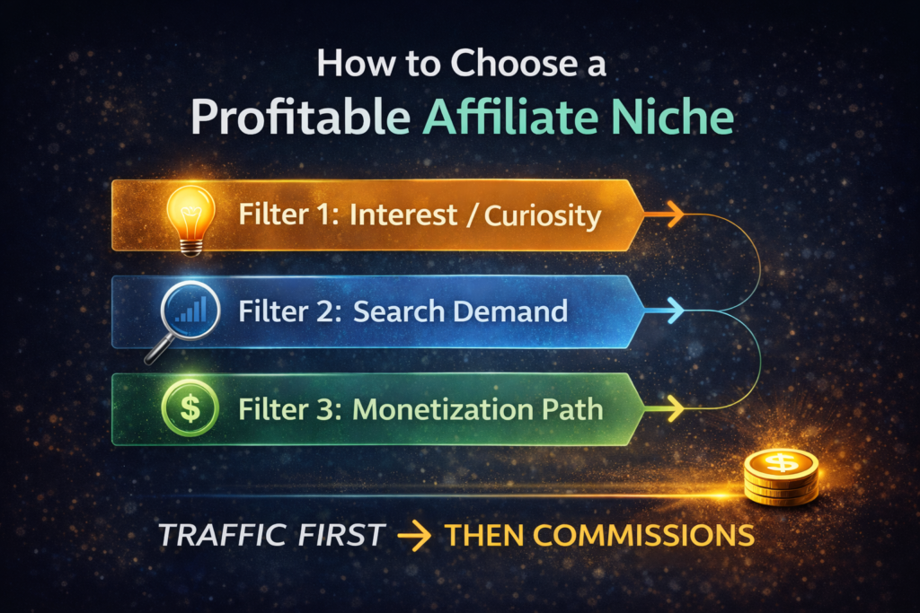 How to choose a profitable affiliate niche.