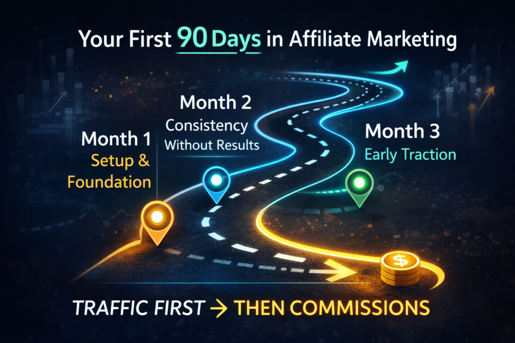 first 90 days of affiliate marketing roadmap